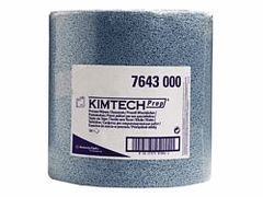 Kimberly Clark Kimtecht Prep poetsdoek, 1-laags, kleur blauw. Verpakt per 12x35stuks artikel afbeelding