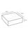 FSC® kraft/PLA taartdoos met klapdeksel 260x260x80mm