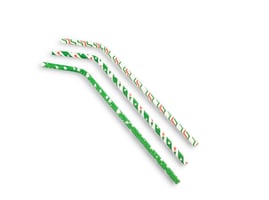 Buigrietje papier (FSC®) kerst ass., ø 6 mm / 24cm