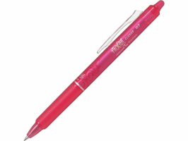Pilot FriXion Ball Clicker-gelpen met kliksysteem en fijne punt van 0,7 mm, roze (pak 12 stuks)