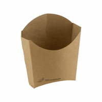 FSC® kraft/PLA frites scoop cup 83x130x125mm