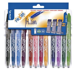 Rollerpen Pilot Frixion Set2Go BL-FR7 0551607 0.35mm set à 12 stuks ass artikel afbeelding