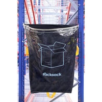 Racksack® inhoud 160 l, motief kartonnen dozen blauw/transparant, VE = 10 stuks