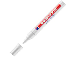 edding Lakmarker 750 2 - 4 mm, wit (pak 10 stuks)