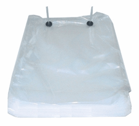 LDPE Beugelzakken, 260x440mm + 40 mm klep + 40mm bodemvouw, dikte 22 micron, transparant artikel afbeelding