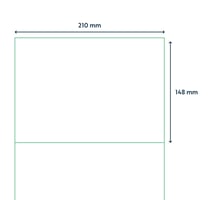 Etiket Qbasic A4 1.000 vel 210x148 mm 2000 labels