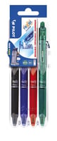 Rollerpen Pilot Frixion Set2Go Clicker 0.35mm set à 4 stuks basis ass