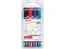 Edding Whiteboard marker 360 1,5 - 3 mm, assorti (pak 4 stuks)