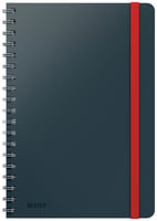 Notitieboek Leitz Cosy B5 lijn spiraal grijs