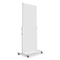 Whiteboard, verrijdbaar plaatstaal, geëmailleerd h x b x d = 1900x