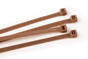 Tyraps 200 mm x 3,6 mm, bruin