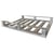 Vlakke aluminium pallet met 2 sleeplatten l x b = 1200x1000 mm