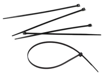 Tyraps 200 mm x 7,6 mm, zwart