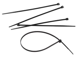 Tyraps 200 mm x 7,6 mm, zwart