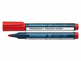 Viltstift Schneider Maxx 290 whiteboard rond 2-3mm rood