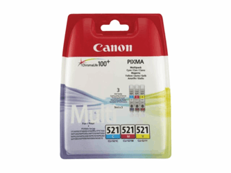 INKCARTRIDGE CANON CLI-521 3 KLEUREN artikel afbeelding