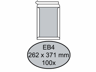 ENVELOP QUANTORE BORDRUG EB4 262X371 ZK 120GR WIT artikel afbeelding