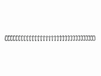 GBC Draadrug 34-rings 3:1 8 mm, zwart, cap. 70 vel (pak 100 stuks) artikel afbeelding