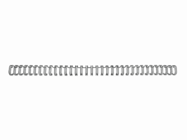 GBC Draadrug 34-rings 3:1 8 mm, zwart, cap. 70 vel (pak 100 stuks)