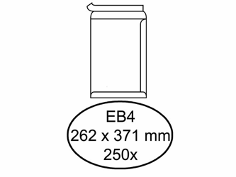 ENVELOP QUANTORE AKTE EB4 262X371 ZK 120GR WIT  artikel afbeelding