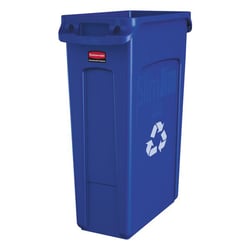 Afvalbak voor kringloopmateriaal SLIM JIM® inhoud 87 l, b x h x d = 279x762x558 mm blauw, vanaf 3 stuks