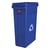 Afvalbak voor kringloopmateriaal SLIM JIM® inhoud 87 l, b x h x d = 279x762x558 mm blauw, vanaf 3 stuks
