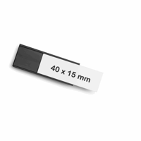 magnetoflex® U-vormig profiel, VE = 30 stuks, h x b = 15x40 mm, zwart