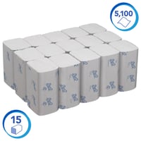 Handdoek KC Scott Essential i-vouw 1-laags 20x21cm wit 15x340st 6617