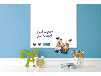 WHITEBOARD QUARTET 58.5X43CM GELAKT ALUMINIUM  artikel afbeelding
