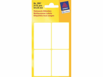 ETIKET AVERY ZWECK 3087 54X35MM 24ST artikel afbeelding