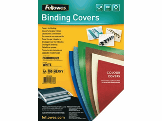 VOORBLAD FELLOWES A4 CHROMOLUX 250GR WIT artikel afbeelding