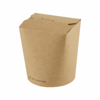 FSC® kraft/PLA noodle box 480ml/83mmØ x 97mm