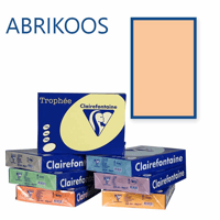 Clairefontaine Trophee kopieerpapier A4 210x297 120 g/m². Kleur: Abrikoos. Artikelcode: 1275 (Doos à 5 Pak à 250 Vel)