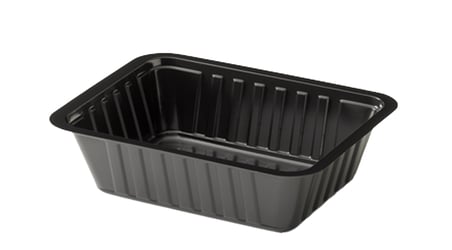 A-Bakje Type A7 122X95X33 PS Zwart inhoud 250CC. Doosinhoud: 2000 St.