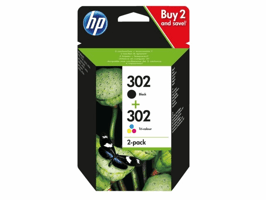 Inktcartridge HP X4D37AE 302 zwart+kleur