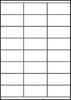 Etiket Avery Zweckform 3422 70x35mm wit 2400stuks