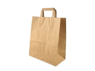 Papieren Draagtas, Kraft, L 36 cm, Bruin