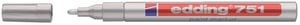 Viltstift edding 751 lakmarker rond 1-2mm zilver blister à 1 stuk