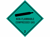 Gevarenetiket A97, 100X100mm wit opdruk groen-zwart. Klasse 2 Non-Flammable Gas / Compressed Gas artikel afbeelding