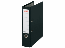 Staples Ordner Premium Rugbreedte 80 mm, zwart
