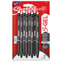 Gelschrijver Sharpie S-gel medium assorti blister à 8 stuks