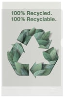 Insteekmap L-map Esselte A4 100% gerecycled PP transparant mat