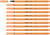 Fineliner STABILO point 88/25 pastel oranje
