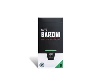 BARZINI Nespresso® Koffiecapsules LUNGO (pak 6 x 22 stuks) artikel afbeelding