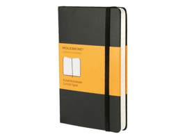 Notitieboek Moleskine pocket 90x140mm lijn hard cover zwart