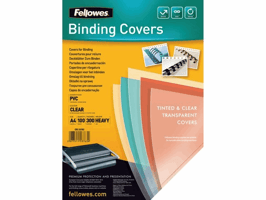 Voorblad Fellowes A4 PVC 300micron 100 stuks