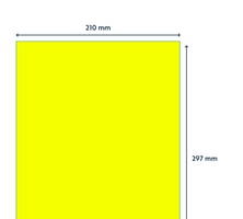 Etiket Rillprint 210x297mm fluor 100 etiketten