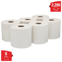 Poetsrol WypAll L20 2-laags 18,3cmx144m 380vel wit 7303