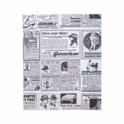 Vetvrij wikkelpapier krant 28x34cm artikel afbeelding