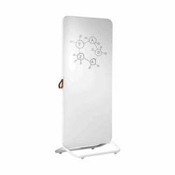 Mobiel design schrijfbord, geëmailleerd bord, frame wit